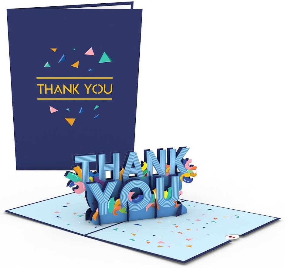 Lovepop Thank You Pop-Up Card 5" x 7" Confetti Card